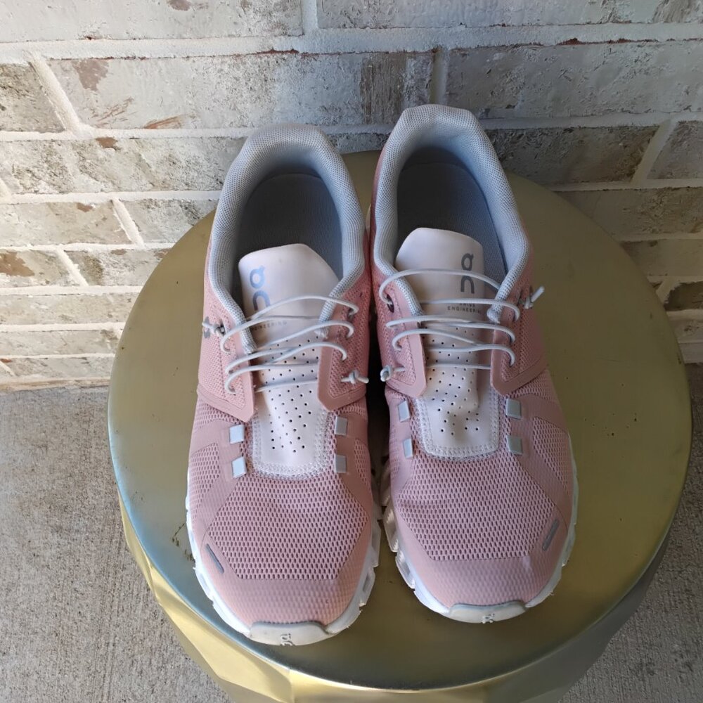 On Running Cloud Pink Running Sneakers Size Women's 8.5 - Picture 5 of 6